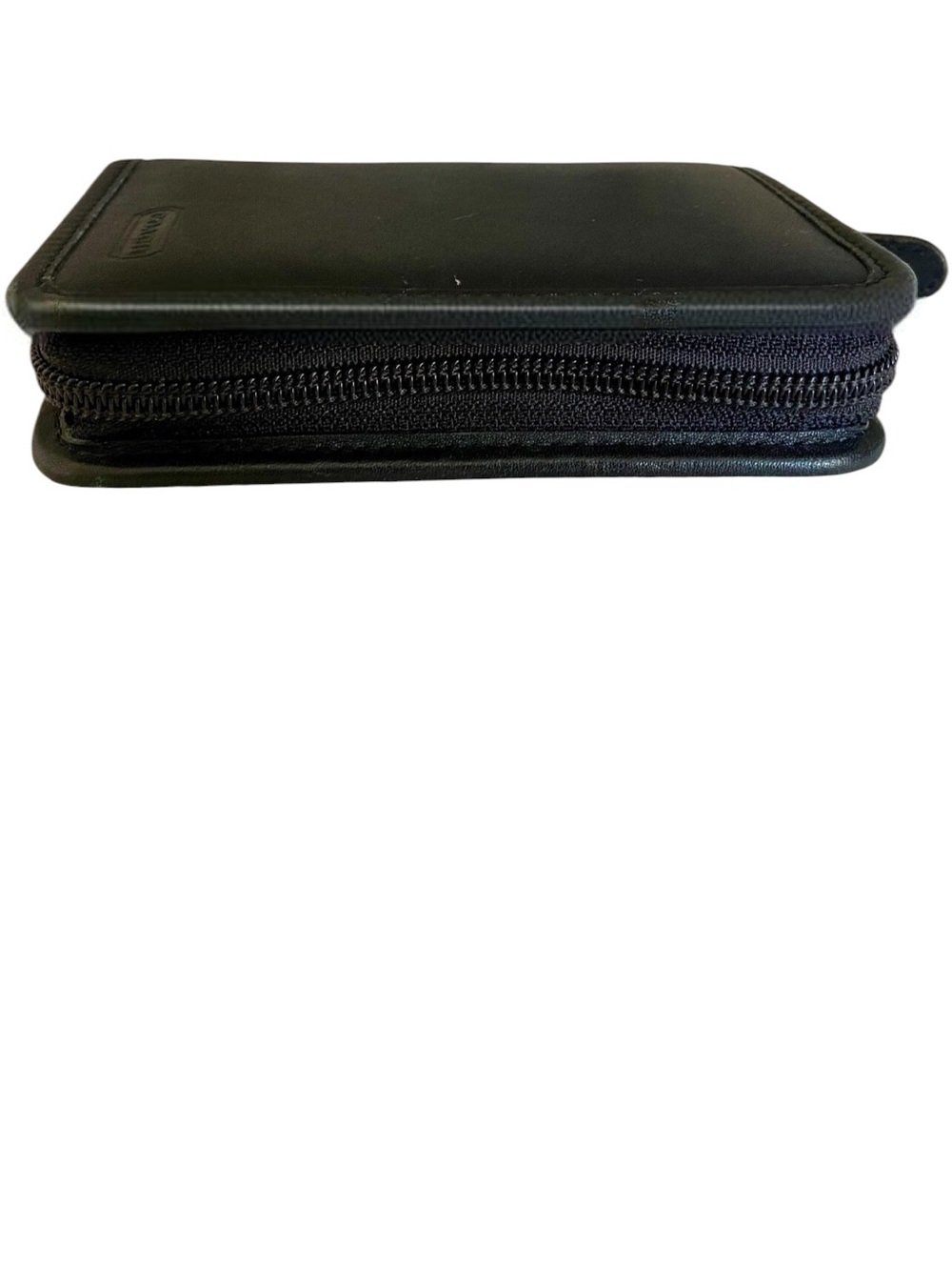 Vintage Coach Black Leather Zip Around Travel Organizer Planner Wallet - Picture 4 of 6